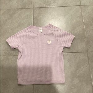 Hanna Andersson Lilac Ribbed Tee